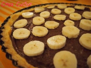 crostata di nutella e banane