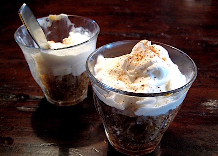 granita di caffe con panna